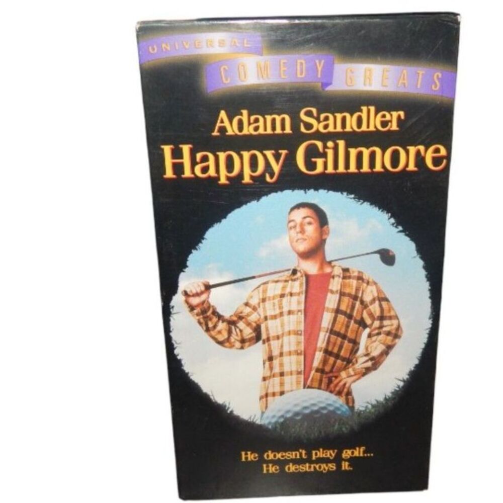 HAPPY GILMORE Adam Sandler vintage VHS in original paper case